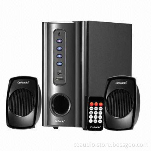 2.1CH Multimedia/Computer Speaker with USB, SD Card Reader and FM Radio Function